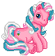 Size: 79x80 | Tagged: safe, artist:katcombs, imported from derpibooru, cotton candy (g3), animated, base used, female, g3, gif, non-animated gif, pixel art, simple background, solo, transparent background