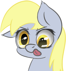 Size: 382x413 | Tagged: safe, artist:duop-qoub, imported from derpibooru, derpy hooves, pony, female, silly, silly pony, simple background, solo, tongue out, transparent background