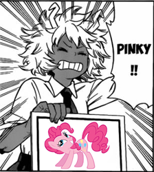 Size: 308x344 | Tagged: safe, imported from derpibooru, pinkie pie, earth pony, pony, mina ashido, minapie, my hero academia, namesake