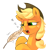 Size: 1024x1047 | Tagged: safe, artist:dimfann, imported from derpibooru, applejack, feather, female, pre sneeze, sneezing, solo, tickling