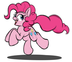 Size: 1400x1200 | Tagged: safe, artist:ramott, imported from derpibooru, pinkie pie, pony, female, simple background, solo, white background