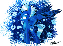 Size: 1667x1200 | Tagged: safe, artist:mcmeg29, imported from derpibooru, night glider, dem wings, female, large wings, solo, wings