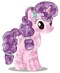 Size: 4033x4899 | Tagged: safe, artist:infinitewarlock, imported from derpibooru, sugar belle, absurd resolution, crystallized, cute, female, looking at you, simple background, solo, sugarbetes, transparent background, vector