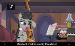 Size: 1013x625 | Tagged: safe, imported from derpibooru, screencap, octavia melody, slice of life (episode), meme, strawberry shortcake, youtube caption