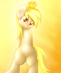 Size: 3100x3700 | Tagged: safe, artist:heavymetalbronyyeah, imported from derpibooru, derpy hooves, pony, semi-anthro, belly button, bipedal, cute, derpabetes, diabetes, female, high res, muffin, solo, standing