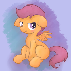 Size: 5900x5900 | Tagged: safe, artist:tuxisthename, imported from derpibooru, scootaloo, pony, absurd resolution, female, grumpy, scrunchy face, solo