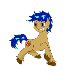 Size: 1061x1062 | Tagged: safe, artist:elvis-lopez, artist:wildfirethesmug, imported from derpibooru, oc, oc only, oc:driver, earth pony, pony, fallout equestria, fallout equestria: hidden enemies, grin, male, raised hoof, raised leg, simple background, solo, transparent background