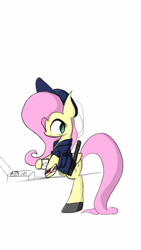 Size: 720x1280 | Tagged: safe, artist:ntheping, imported from derpibooru, fluttershy, bandage, baton, blood, clothes, coffee, donut, female, police, solo, uniform