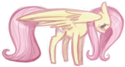 Size: 301x161 | Tagged: safe, artist:breadcipher, imported from derpibooru, fluttershy, cute, female, shyabetes, simple background, solo, transparent background