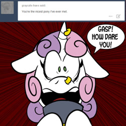 Size: 540x540 | Tagged: safe, artist:pembroke, imported from derpibooru, sweetie belle, ask, gasp, meanie belle, piercing, shocked, tumblr