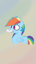 Size: 720x1280 | Tagged: safe, artist:ntheping, imported from derpibooru, rainbow dash, female, mouth hold, solo