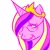 Size: 600x600 | Tagged: safe, artist:rediansmoke, imported from derpibooru, princess cadance, costanza face, female, glasses, ishygddt, portrait, solo