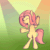 Size: 1000x1000 | Tagged: safe, artist:squiby-327, imported from derpibooru, posey, pony, ask posey, animated, ask, bipedal, dancing, eyes closed, female, g1, solo, tumblr