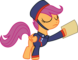 Size: 3583x2742 | Tagged: safe, artist:porygon2z, imported from derpibooru, scootaloo, family appreciation day, female, scootagram, simple background, solo, telegram, transparent background, vector