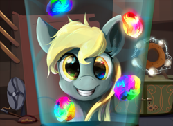 Size: 1375x1000 | Tagged: safe, artist:scootiebloom, imported from derpibooru, derpy hooves, pegasus, pony, slice of life (episode), female, fireworks, flameless fireworks, mare, scene interpretation, solo