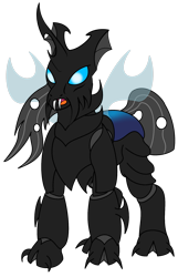 Size: 1195x1855 | Tagged: safe, artist:tdarkchylde, imported from derpibooru, changeling, changeling behemoth, behemoth, dreadnought, simple background, solo, transparent background, vector