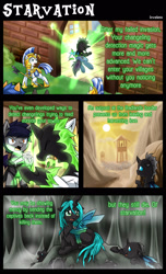 Size: 1500x2474 | Tagged: safe, artist:vavacung, imported from derpibooru, queen chrysalis, bat pony, changeling, pony, unicorn, comic:to love alicorn, comic, crucifix, crying, dialogue, night guard, royal guard