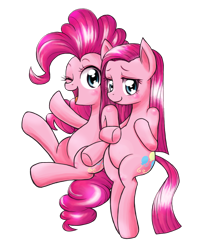 Size: 800x1000 | Tagged: safe, artist:jurisalis, imported from derpibooru, pinkie pie, duality, pinkamena diane pie