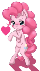 Size: 457x800 | Tagged: safe, artist:jurisalis, imported from derpibooru, pinkie pie, pony, bipedal, blushing, female, solo