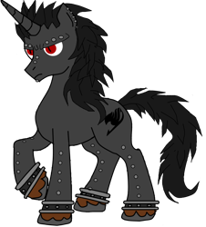 Size: 850x939 | Tagged: safe, artist:zanosuke1, imported from derpibooru, dracony, hybrid, fairy tail, gajeel redfox, piercing, ponified, solo