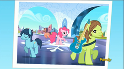 Size: 1366x768 | Tagged: safe, imported from derpibooru, screencap, lonely hearts, northern song, pinkie pie, strawberry fields, earth pony, pony, party pooped, background pony, cutie mark, female, george harrison, john lennon, male, paul mccartney, pinko starr, ponified, the beatles