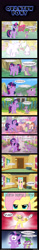 Size: 1920x12291 | Tagged: safe, artist:atariboy2600, imported from derpibooru, fluttershy, spike, twilight sparkle, alicorn, pony, .mov, shed.mov, my little pony tales, bipedal, book, chainsaw, comic, engrish, fat albert and the cosby kids, female, fluttershed, g1, g2, g3, g4, g4 to g1, g4 to g2, g4 to g3, generation leap, hey hey hey, hotdiggedydemon, mare, multiverse, quantum leap, quantum leap (tv series), spell, spellbook, stay out of my shed, transformation, twilight sparkle (alicorn)