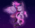 Size: 1000x800 | Tagged: safe, artist:chanceyb, imported from derpibooru, twilight sparkle, alicorn, pony, eyes closed, female, floating, long mane, magic, night, solo, stars, twilight sparkle (alicorn)