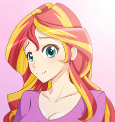 Size: 1280x1355 | Tagged: safe, artist:jonfawkes, imported from derpibooru, sunset shimmer, human, female, humanized, solo