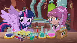 Size: 958x538 | Tagged: safe, anonymous artist, imported from derpibooru, twilight sparkle, alicorn, pony, algernop krieger, archer (show), basement, beard, crossover, female, goatee, golden oaks library, hologram, krieger's virtual girlfriend, laboratory, mad scientist, mare, twilight sparkle (alicorn), waifu