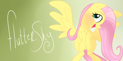 Size: 1000x500 | Tagged: safe, artist:wubcakeva, imported from derpibooru, fluttershy, pony, female, solo