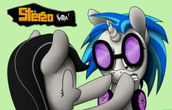 Size: 1942x1240 | Tagged: safe, artist:neitronik, imported from derpibooru, dj pon-3, octavia melody, vinyl scratch, pony, boop, duo