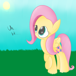 Size: 1024x1024 | Tagged: safe, artist:mr-degration, imported from derpibooru, fluttershy, alone, female, outdoors, solo