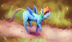 Size: 4068x2363 | Tagged: safe, artist:sharpieboss, imported from derpibooru, rainbow dash, absurd resolution, female, fluffy, solo, walking