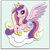 Size: 1865x1865 | Tagged: safe, artist:the-paper-pony, imported from derpibooru, princess cadance, cloud, female, shadowbox, solo