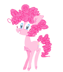 Size: 958x1095 | Tagged: safe, artist:burrburro, imported from derpibooru, pinkie pie, chest fluff, female, smiling, solo