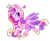 Size: 800x659 | Tagged: safe, artist:ipun, imported from derpibooru, princess cadance, female, heart, simple background, smiling, solo, spread wings, transparent background, wingding eyes