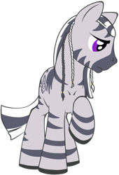 Size: 737x1084 | Tagged: safe, artist:daisy, artist:virenth, imported from derpibooru, oc, oc only, oc:virenth, zebra, male, raised leg, solo