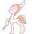 Size: 1280x1391 | Tagged: safe, artist:inlucidreverie, imported from derpibooru, earth pony, gem pony, pony, gem, gem (race), pearl, pearl (steven universe), ponified, simple background, sketch, spear, steven universe, transparent background, weapon