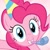 Size: 400x400 | Tagged: safe, imported from derpibooru, screencap, pinkie pie, earth pony, pony, female, grin, hat, mare, party hat, party horn, smiling, solo