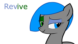 Size: 1921x1080 | Tagged: safe, artist:hardc0r3br0n3, imported from derpibooru, oc, oc only, oc:revive, earth pony, pony, smiling, solo