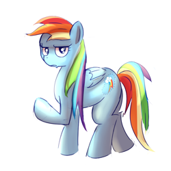 Size: 800x800 | Tagged: safe, artist:cheshiresdesires, imported from derpibooru, rainbow dash, backwards cutie mark, female, solo