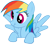 Size: 900x787 | Tagged: safe, artist:drawcreator, imported from derpibooru, rainbow dash, derp, female, leaning, scrunchy face, simple background, solo, spread wings, transparent background, vector