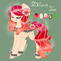 Size: 2000x2000 | Tagged: safe, artist:vpshka, imported from derpibooru, oc, oc only, food pony, original species, solo, tea