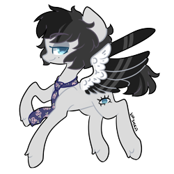 Size: 2000x2000 | Tagged: safe, artist:vpshka, imported from derpibooru, oc, oc only, oc:keen mind, pegasus, pony, solo