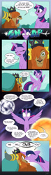 Size: 1565x5340 | Tagged: safe, artist:didj, imported from derpibooru, prince rutherford, twilight sparkle, twilight sparkle (alicorn), alicorn, pony, yak, party pooped, badass, comic, epic rebuttal, female, glowing eyes, mare, reality ensues