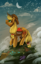 Size: 647x1000 | Tagged: safe, artist:blindcoyote, imported from derpibooru, applejack, female, solo