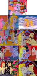 Size: 1314x2665 | Tagged: safe, artist:outofcontext-ponytales, imported from derpibooru, screencap, cheval, meadowlark, my little pony tales, sister of the bride, bipedal, clover, female, male, soccer pony summaries, summary