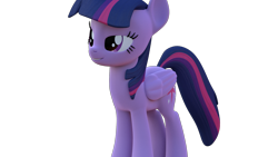 Size: 1920x1080 | Tagged: safe, artist:corpulentbrony, artist:creatorofpony, imported from derpibooru, twilight sparkle, alicorn, pony, 3d, 3d model, bedroom eyes, blender, cute, female, mare, smiling, solo, twilight sparkle (alicorn)