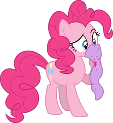 Size: 2000x2185 | Tagged: safe, artist:eagle1division, imported from derpibooru, pinkie pie, pony, clothes, confused, cute, diapinkes, female, silly, silly pony, simple background, socks, solo, transparent background, wardrobe misuse