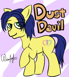 Size: 626x700 | Tagged: safe, artist:wormlight, imported from derpibooru, oc, oc only, oc:dust devil, pony, male, stallion